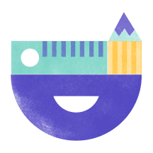 Illustration of measurement tools - ruler and protractor.