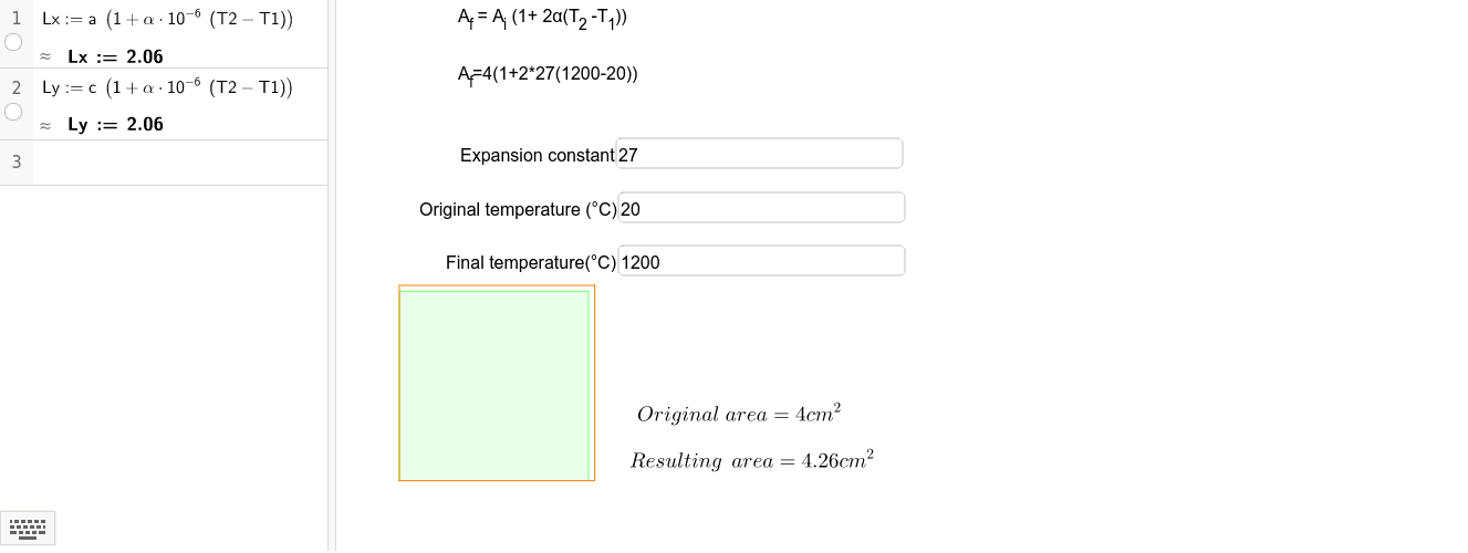 GeoGebra Applet