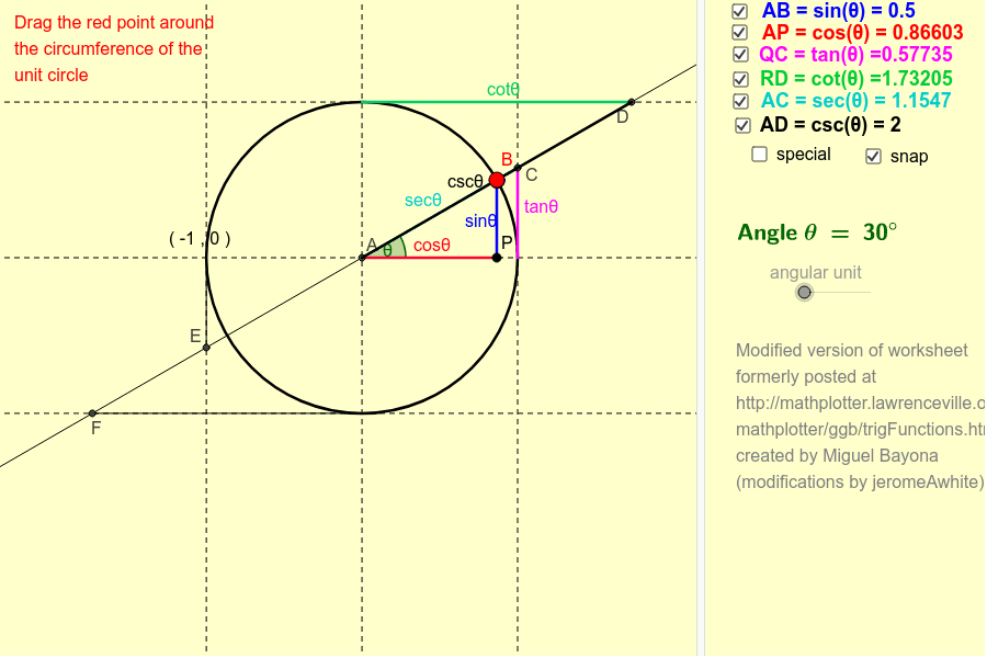 GeoGebra Applet