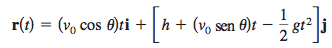 Ecuación del movimiento de proyectiles