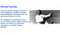 luce modello dei cammini di Feynman