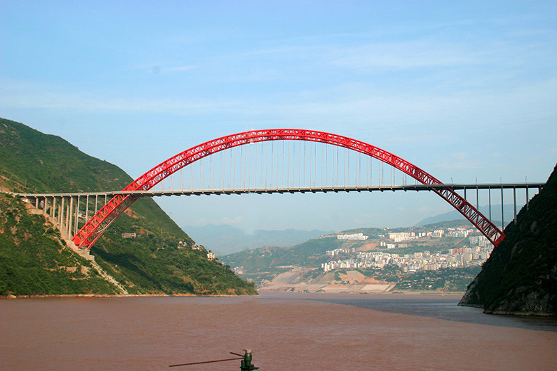 Wushan-Brücke über den Jangtse, China