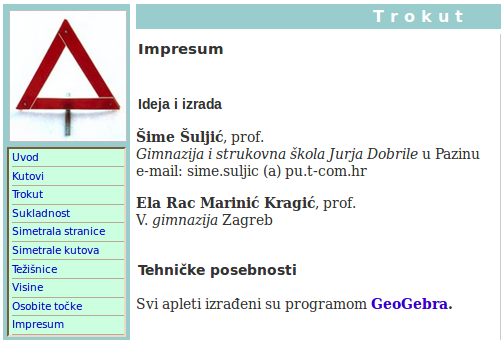 Impresum web izdanja iz 2007. godine