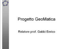 Progetto GeoMatica classi 5
