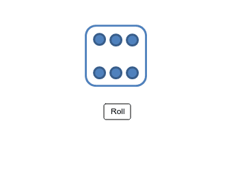 Edited version of Dice Rolling Simulation by guile 2011 Press Enter to start activity