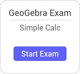 Selecteer [button_small]Examen starten[/button_small] om een examen te starten met de GeoGebra Rekenmachine Tablet App.