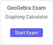 Selecteer [button_small]Exaen starten[/button_small] om een examen te starten met de GeoGebra Grafische rekenmachine Tablet App.