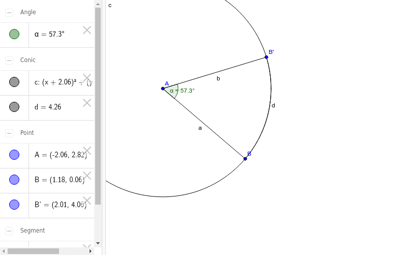 Rad And Degree – Geogebra