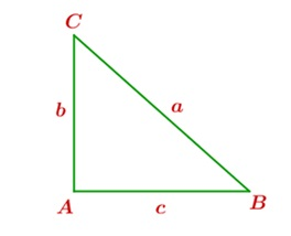 A partir de este triangulo rectángulo, contesta las siguientes preguntas.