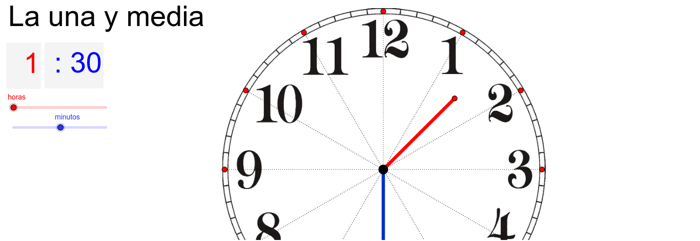 Aprende A Leer La Hora En Un Reloj De Agujas Geogebra 3632