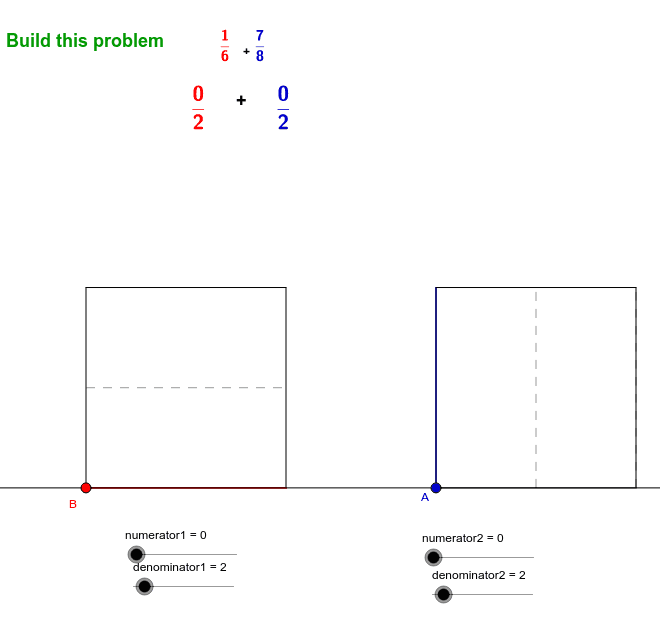 Adding fractions with an Area Model
