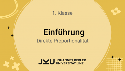 Ⓔ Direkte Proportionalität - Einführung