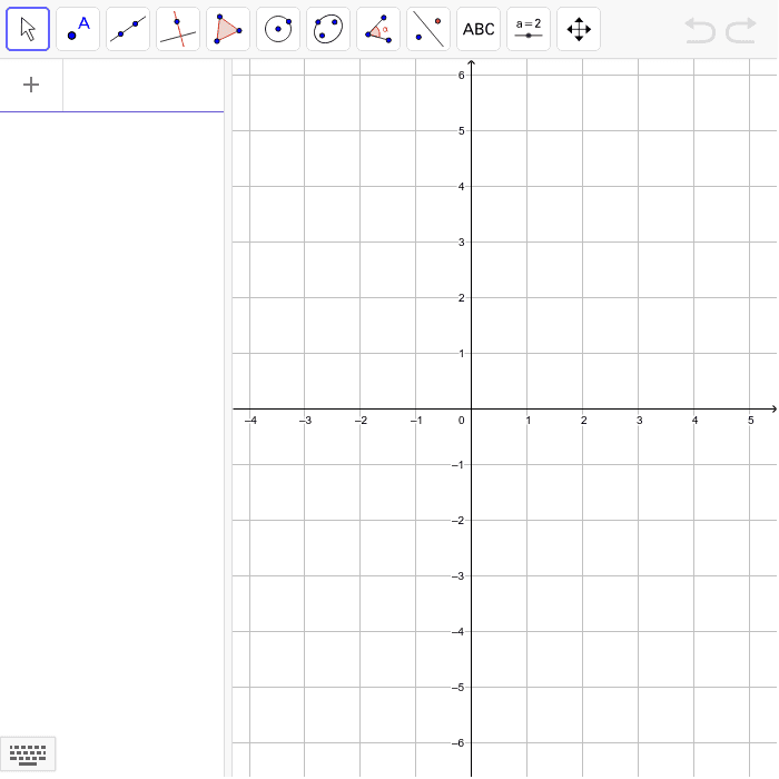 b) Zeichne 5 verschiedene lineare Funktionen. Drücke die Eingabetaste um die Aktivität zu starten