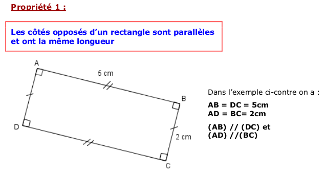 a) Le rectangle