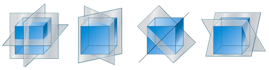 De spiegelsymmetrieën van een kubus kunnen we ook toepassen op een octaëder.