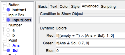 Dynamic Colors of the Input Box