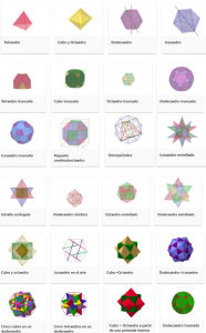 Los poliedros con GeoGebra y R. Aumentada