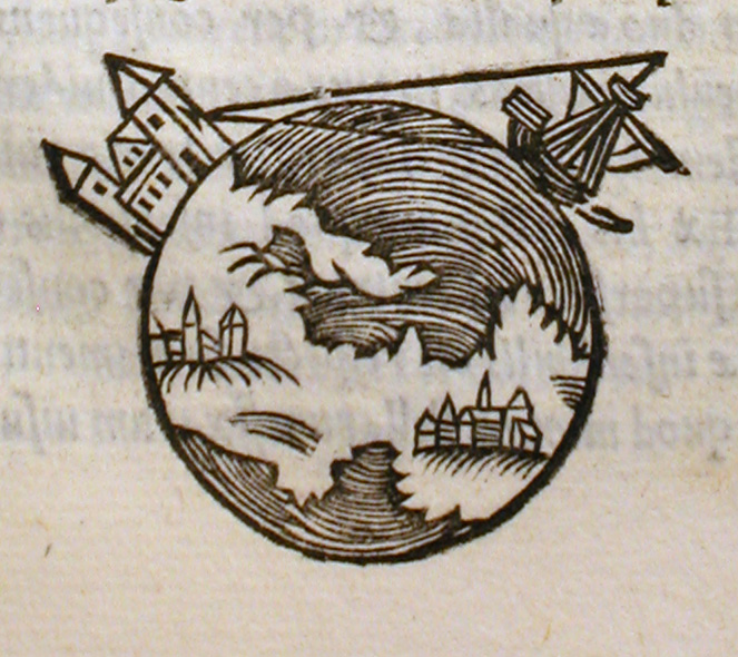 Esta ilustración de un libro de astronomía de la Edad Media, describe un experimento en cual se explica la curvatura de la Tierra como justificación de porqué desaparecen los barcos más allá del horizonte.