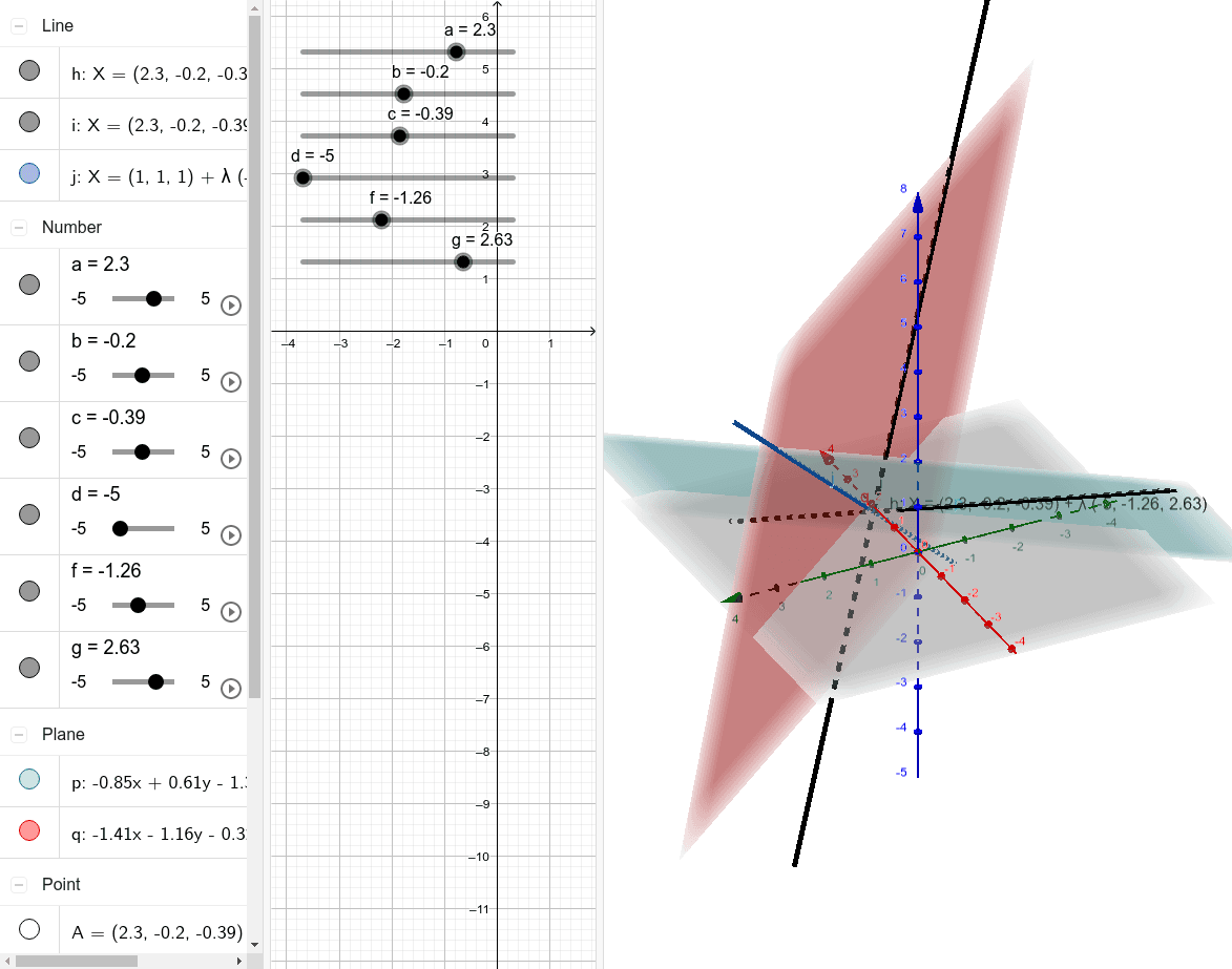 Rectas Y Planos – GeoGebra