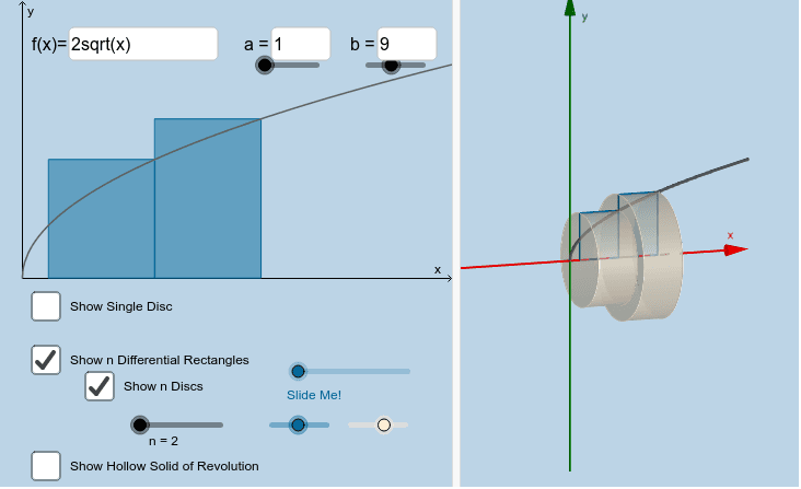 Volumes of Solids of Revolution: Disc Method
