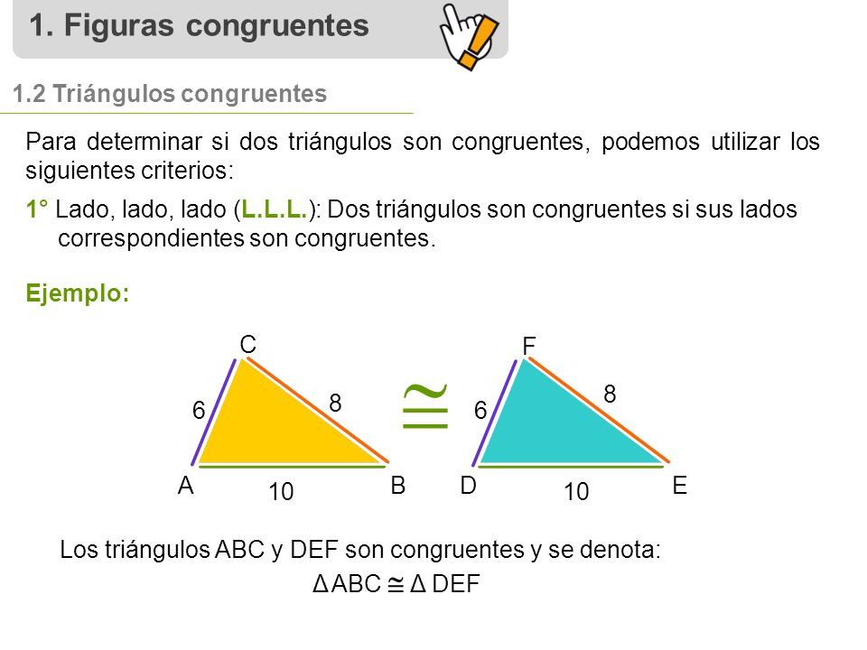 Describe los criterios de congruencia de triángulos