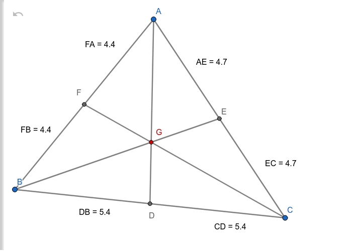 Centroid Incentre Circumcentre And Orthocentre Of A Triangle Geogebra 8624