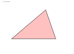 Area of a triangle and Circle