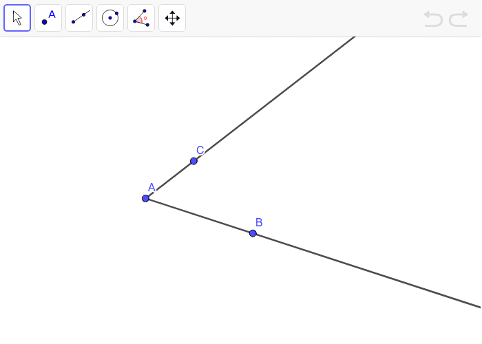Angle Bisector - use the measure tool to verify your construction is accurate. Press Enter to start activity