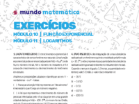 Função Exponencial e Logaritmos - Mundo Matemática - exercícios.pdf