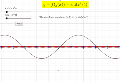 sin(x^2/4) from sin(x) – GeoGebra