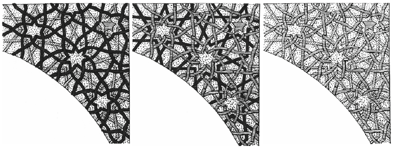 Drawings from the article of Carol Bier:
The Decagonal Tomb Tower at Maragha and its Architectural Context
