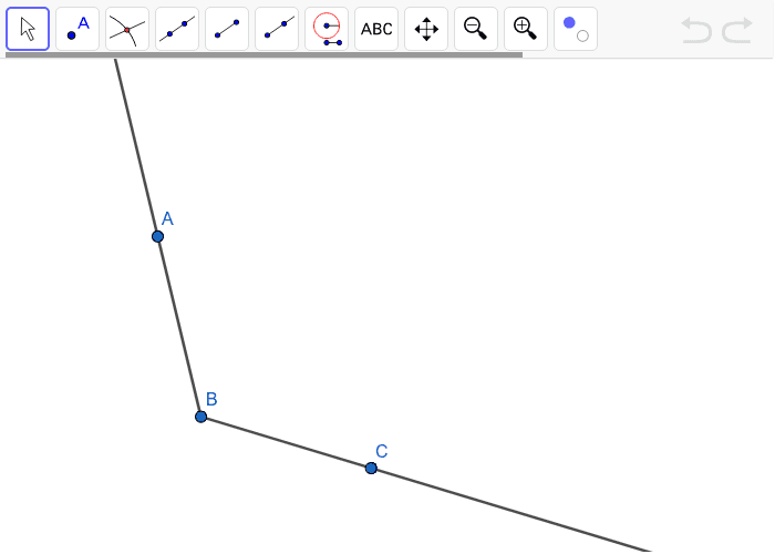 Angle ABC is obtuse. Press Enter to start activity