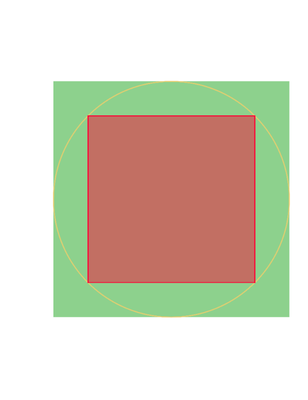 Desafío 3: Reproduce la construcción de la imagen sabiendo que el radio de la circunferencia es 2. Puedes usar la herramienta "intersección" solo una vez. 