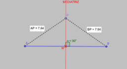 Mediatriz de un segmento y bisectriz de un ángulo