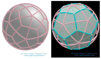 Spherical  Deltoidal hexecontahedron(Variant1) 