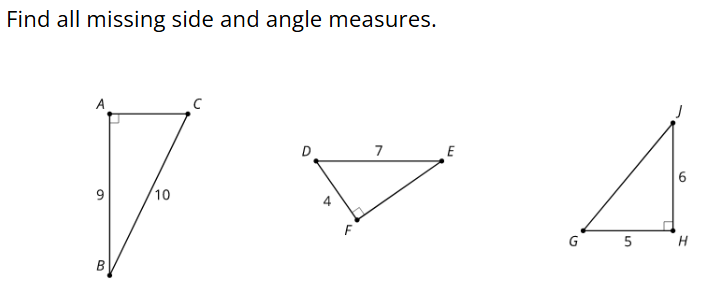 9.2: From Ratios to Angles