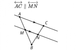 Splitting Triangle Sides with Dilation, Part 2: IM Geo.3.11
