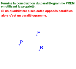 Construction de parallélogrammes