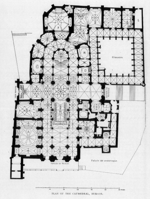 Plan of Burgos Cathedral