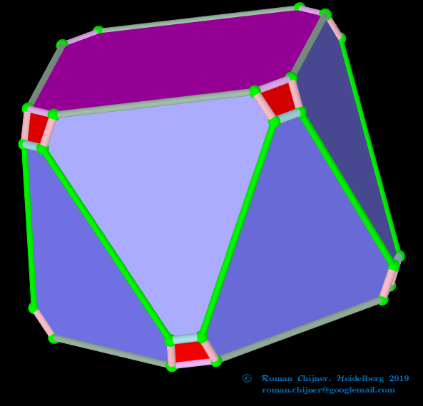Truncated square antiprism
