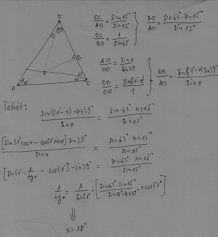 Egy trigonometrikus bizonyítás