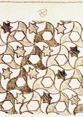 Escher maakte deze schets bij zijn bezoek in 1936. 