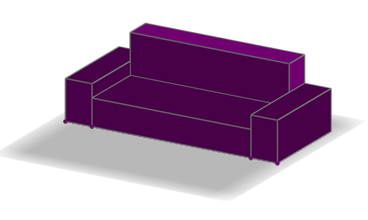 90) DESAFIO 5: observe este sofá para desenhar o que se pede.