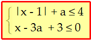 Решите систему неравенств в зависимости от а