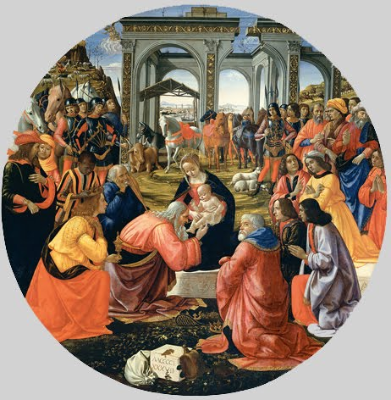 Ghirlandaio. Adoración de los Magos, 1488. Galería de los Uffizi. Florencia